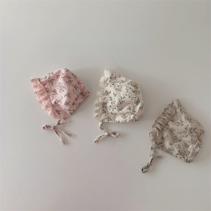 Wholesale Cotton Girls Princess Lace Floral Hat